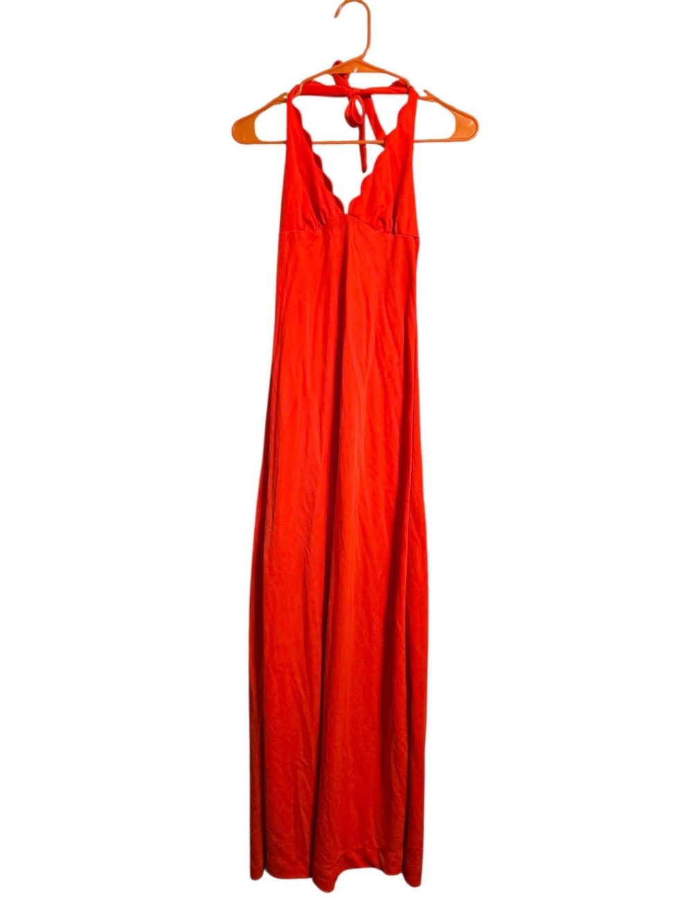 Vintage | Orange 70s Halter Dress